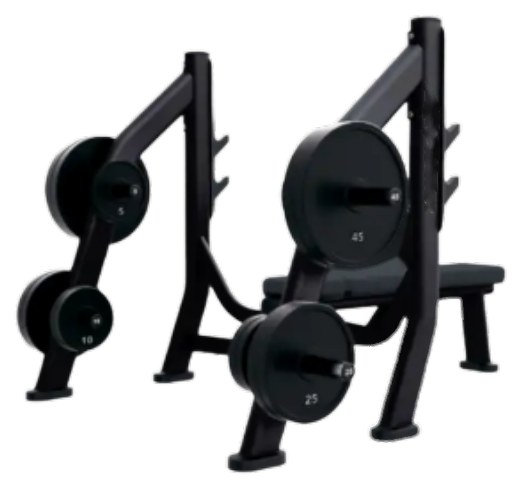 LF Olympic Bench Weight Storage