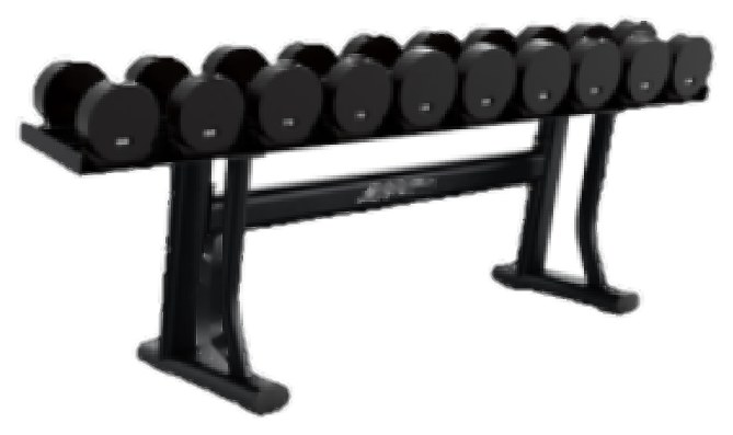 LF Single Tier Dumbbell Rack